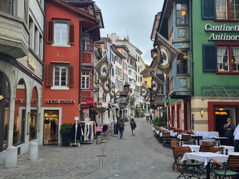 Zürich Old Town beside the Limmat